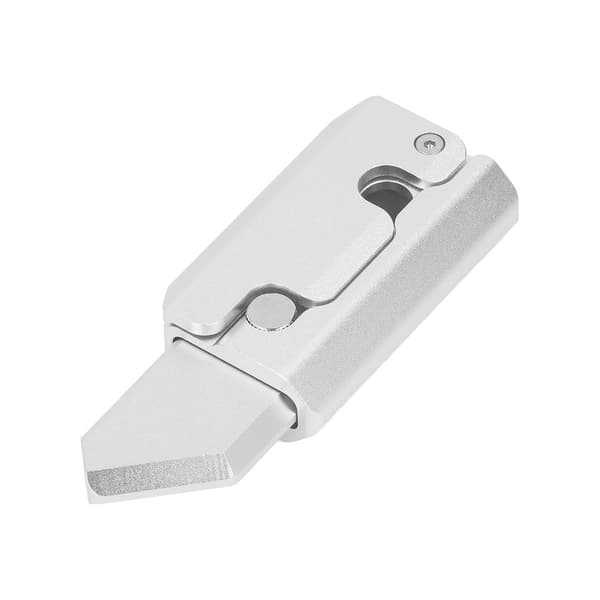 Gravity Sensory Gulerodskniv Legetøj Angst Stresslindring Aluminiumlegering Gravity Kniv Legetøj til ADHD Autisme Voksne Sølv