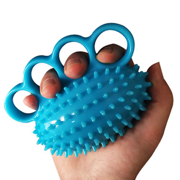 Fyra fingrar träningsboll hög elastisk silikon styrka klämma stressbollar för handgreppsförstärkning övning