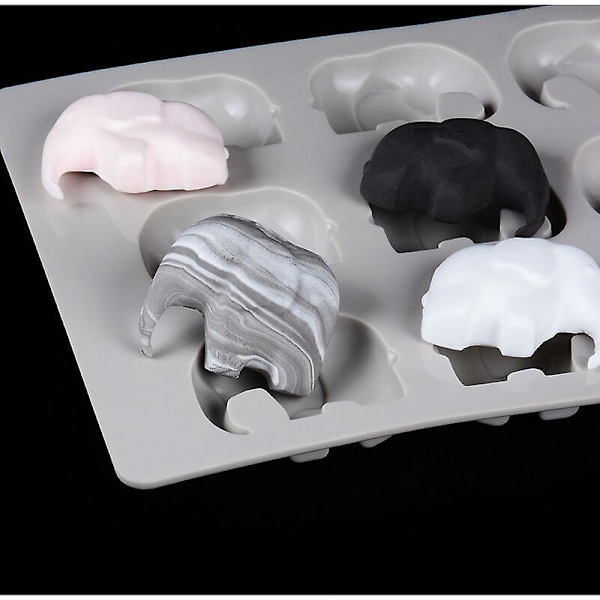 12 Håls Elefant Mousse Form, 11