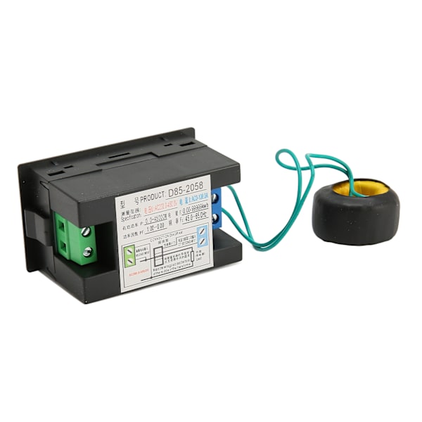 AC Meter Enfaset LCD Digital AC Panel Meter Spænding Strøm Frekvens Amp Watt Power Monitor AC200-450V 0,00-110,0A