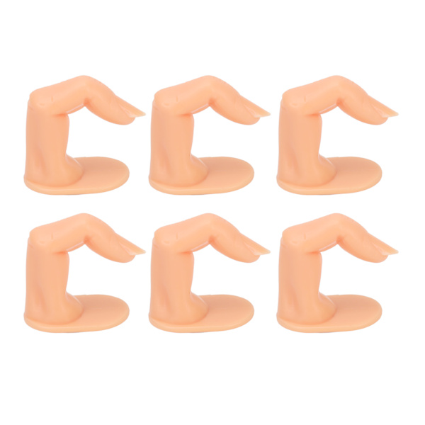 50 stk Nailed False Fingers Practice Fingre for Hand Nail Art Training Display Dekoration
