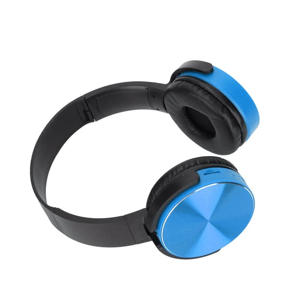 450BT Bluetooth-headset Subwoofer Justerbart Multifunktionelt Trådløst Kort Gaming-headset til Spil Blå