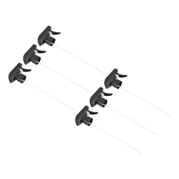 6 stk. sprayflaske erstatningsdyse gjenbrukbar tåkestråle spraytopper forsyninger svart 28mm