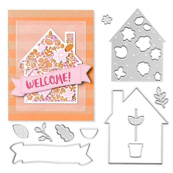 Gaveeske Scrapbooking Cutting Dies Sett for DIY Paper Projects og Pregekort