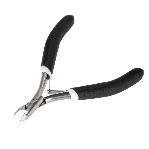 Rustfrit stål neglebånd Nipper Clipper Dead Skin Saks Negle Manicure Værktøj Sort