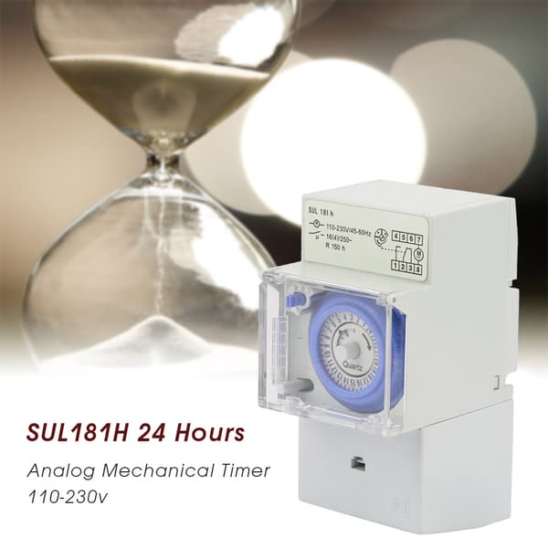 110-230v SUL181H 24 Timer Analog Mekanisk Timer Manuell/Auto Kontroller Tidsbryter