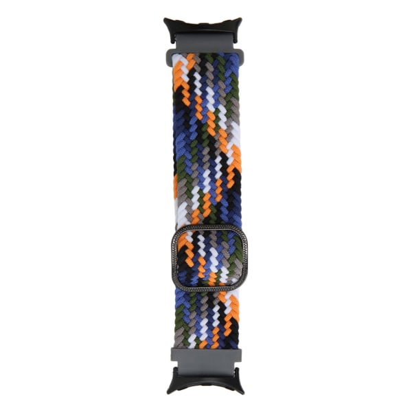 Flettet vevende klokkerem Flerfarget Juster størrelse Erstatningsklokkebånd for Pixel Watch Indigo