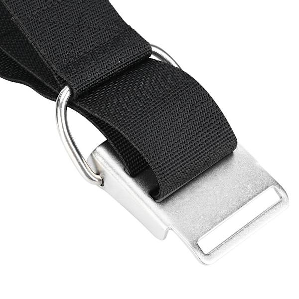 KEEP DIVING TS-936 Scuba Diving Tank Cylinder Strap Vægtbælte med SpændeSort