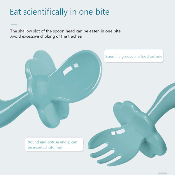 Vauvan lusikat haarukat sarja Helppo ote Vauvan ruokailuvälinesarja Vauvan itsenäinen syöttökoulutuslusikka ja haarukka