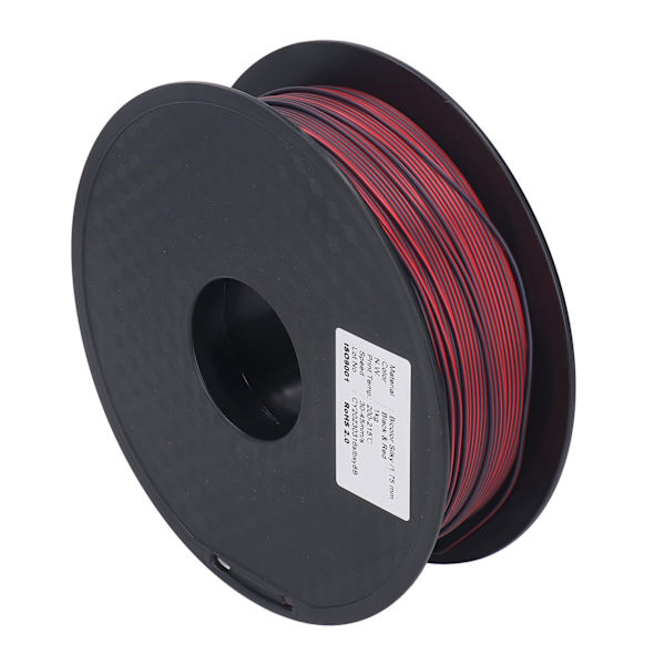 3D-utskriftsförbrukning 1,75 mm PLA-filament Svart Röd 2 Färg Eco Friendly Förbrukningsfilament