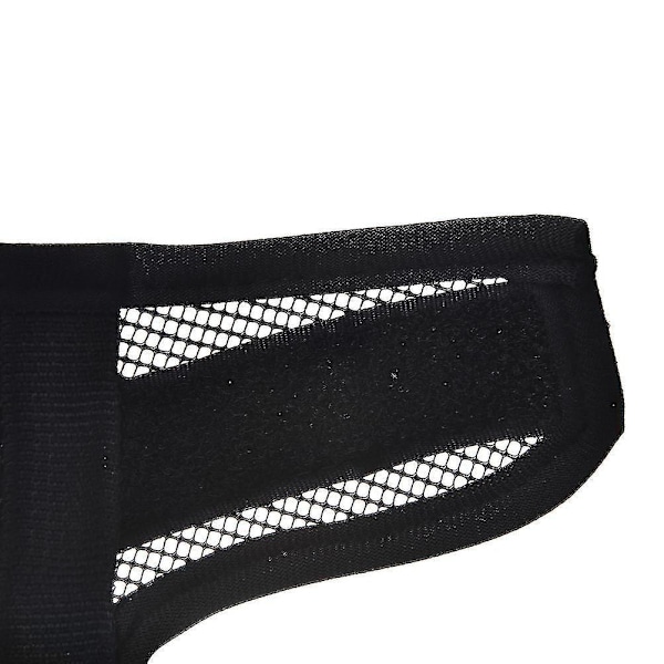 Justerbar Hundebarkbitt Mesh Munnkurv - Stopp Tygging, XXL (28-34cm) Svart