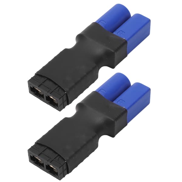 2 stk. Hun til EC5 Han Stikforbindelser Gummi Plast Kobber Lipo Batteri Stik Adapter til Flymodel