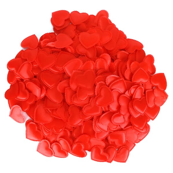 500 stk. 3,5 cm hjertekonfetti i polyester til bryllup og valentinsdag
