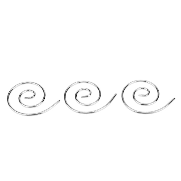 3 st spiralkabel sticknål Lättviktig bekväm rostfritt stål hushållssticknål för gör-det-själv-sjalar Sjalar Mössor Silver