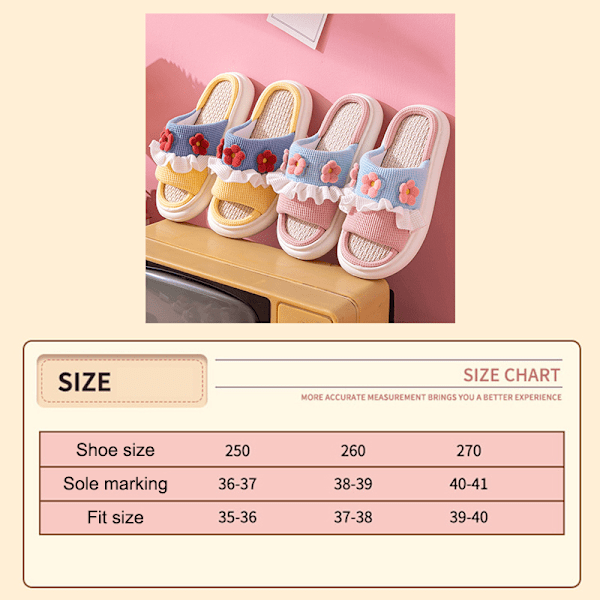 Toffla Bekväm Snabbtorkande Andningsbar halkfri Dam Sandal för Hem Sovrum Rosa 40/41 för 39-40