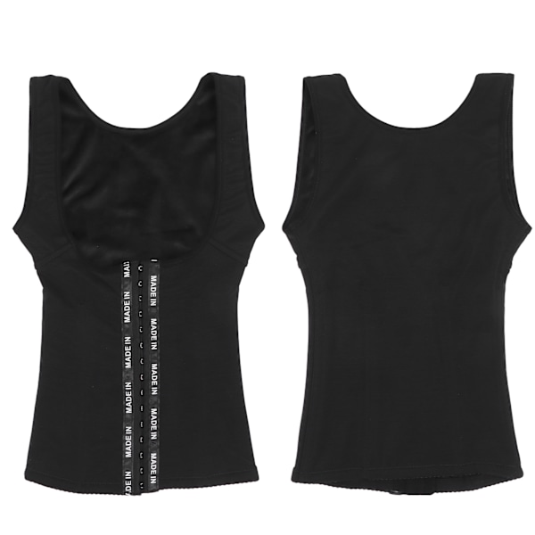 Varmt Shapewear til kvinder, Tummy Control Body Shaper, Sculpting Clothing, Åben Buste Bodysuit til vinter efterår sortXL