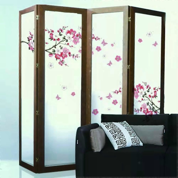 Sakura Blomst Veggklistremerker - Avtakbare Kirsebærtre Gren Veggdekor - DIY Hjem Dekor Tapet for Soverom Stue Barnerom