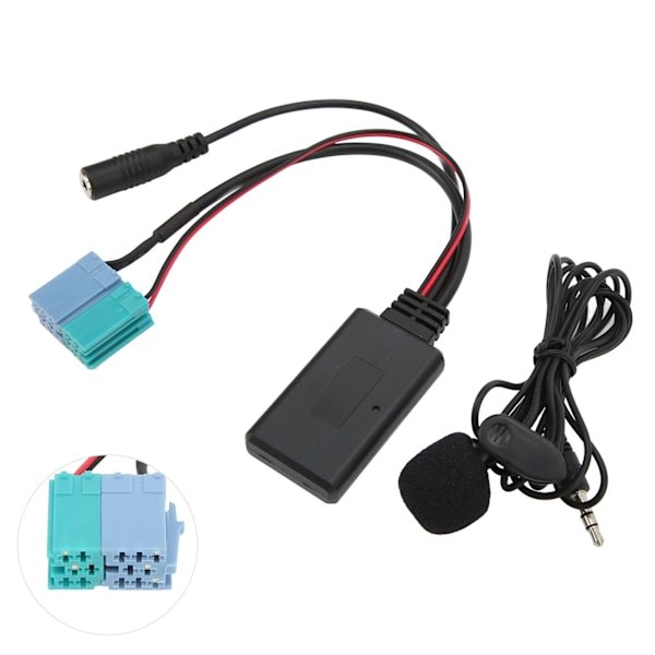 6+8 Pin Bluetooth AUX IN Adapter Hands Free Mikrofon Erstatning for Fiat Bravo for VISTEON Radio Siden 2007