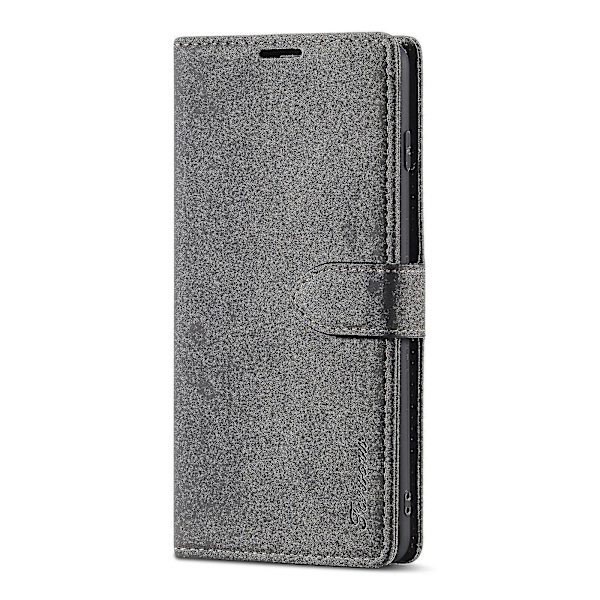 Samsung Galaxy S10+ Äkta Läderfodral Svart