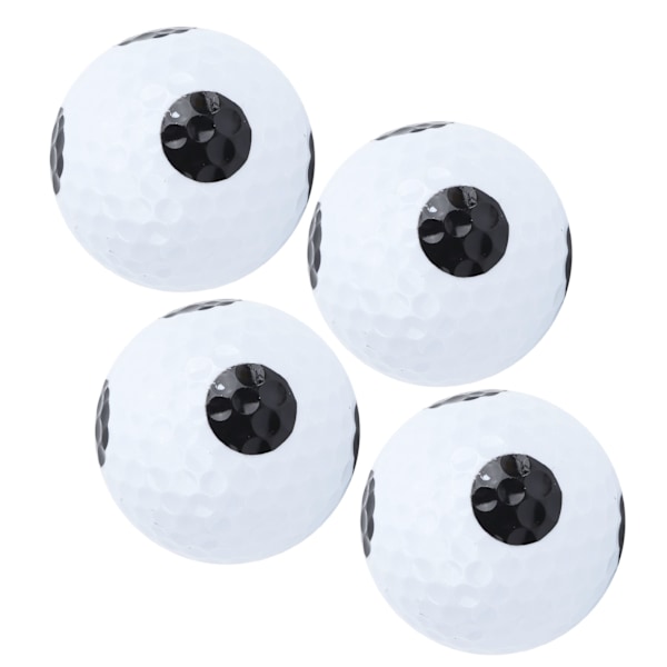 4 stk. Golf Putting Practice Dobbelt Lag Spil Bold Hvid Sort Bold Sort Prik Bold