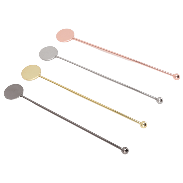 4 stk rustfritt stål Cocktail Layering Stick Kaffe Drikke røre Stick for Restauranter Melk Te Shop