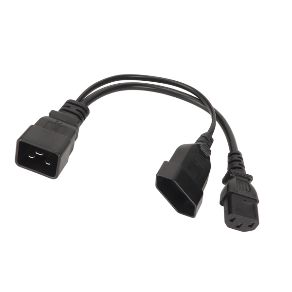 IEC320 C13 og EU-plugg til IEC320 C20-strømledning IEC320 C13 og EU-hun-plugg til IEC320 C20 Y Splitter-strømledning 12,6 tommer