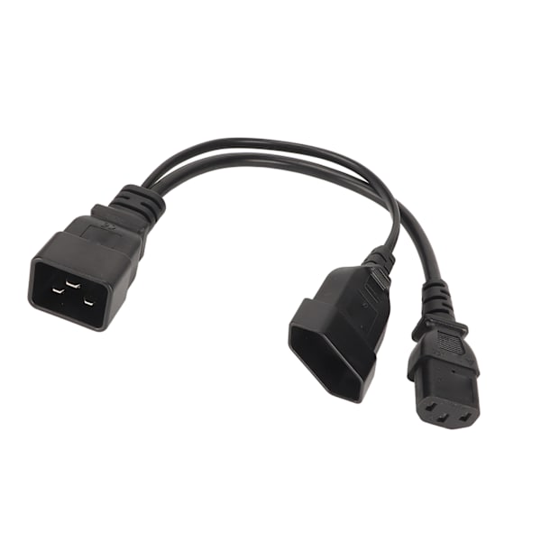 IEC320 C13 og EU-stik til IEC320 C20-strømledning IEC320 C13 og EU-hunstik til IEC320 C20 Y Splitter-strømledning 12,6 tommer