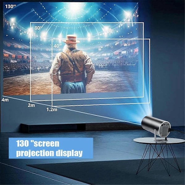 Projektor 4K Android 11 Wifi6 Bluetooth 5.0 260 ANSI Lumen EU-kontakt