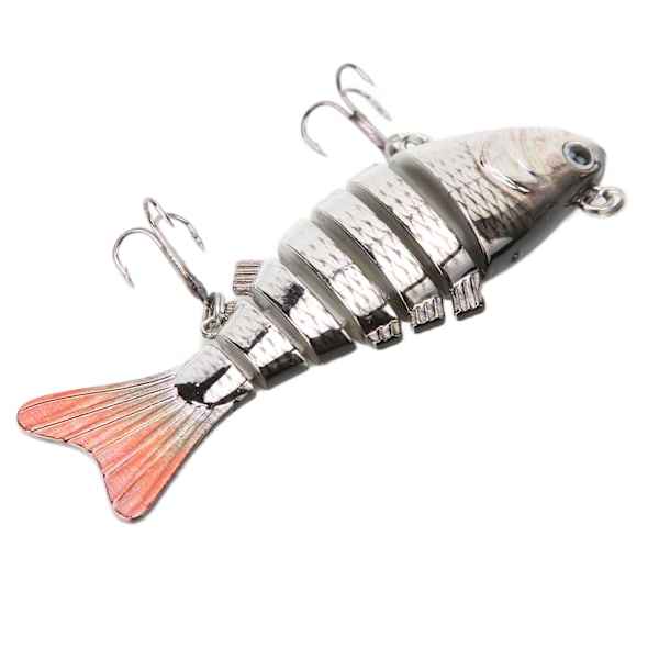 Fiske lokkemad holdbar imitation plast falsk multi leddet svømme agn langsomt synkende glide agn6#