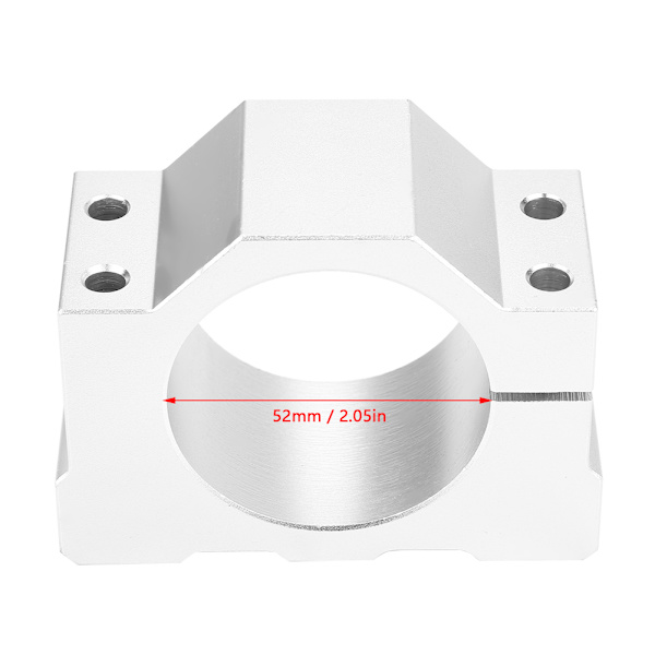 52 mm diameter aluminium CNC spindel motor monteringsbeslag klemme med skruer - 1 stk.