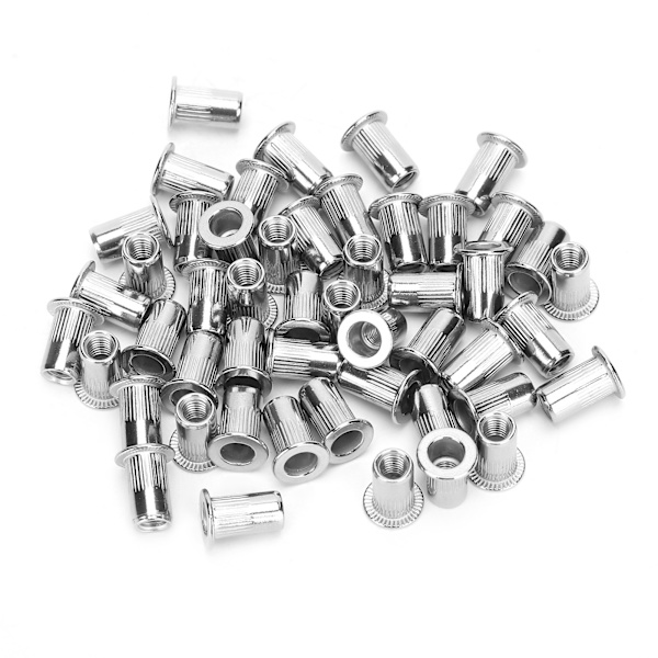 50 stk. rustfrit stål nittemøtrik Ribbing M5 Fastener Hardware Industrielle forsyninger