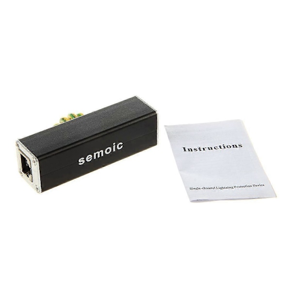 semoic RJ45 Plugg Ethernet Nätverk Åskskydd 100MHz