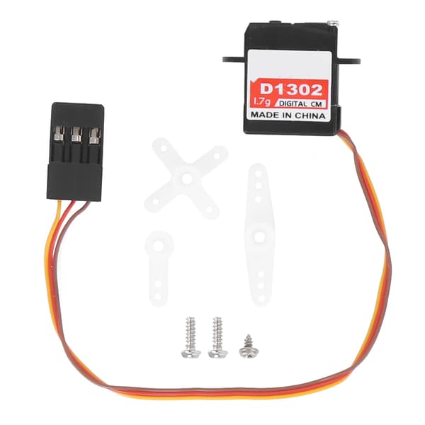 D1302 Mikro Mini Digital Servo Reservedele Tilbehør til Fastvingede Flymodeller JR Stik