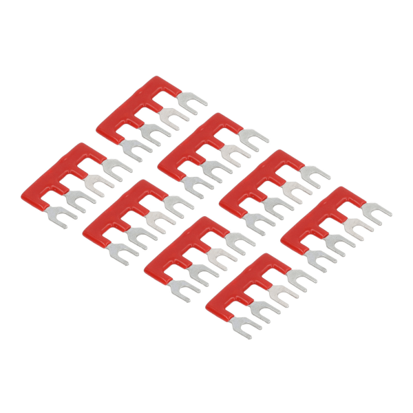 20 kpl jumpperilohkon liitinnauhat kuparijohdin PVC kuorihaarukkatyyppiset liitinnauhat 400V 15A punainen TB 1504