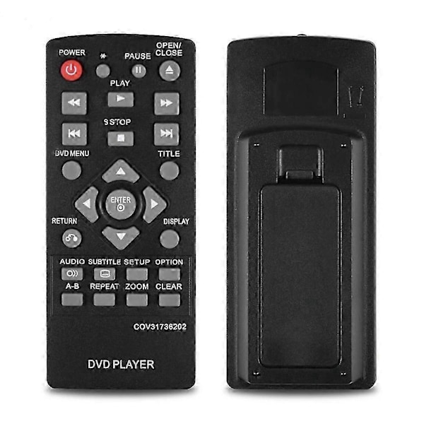 Kaukosäädin yhteensopiva LG DVD-soittimen COV31736202 kanssa, yhteensopiva mallien DP132NU DP132 kanssa