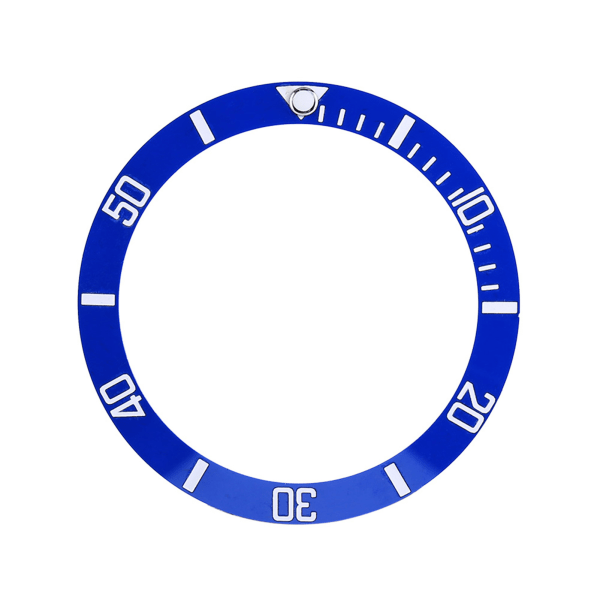 Klokke Armbåndsur Aluminiumsmateriale Loop Bezel Setting Ring Erstatningsdel (blå)