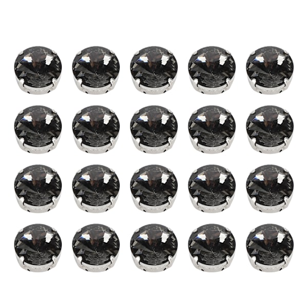 20 st DIY klodiamanter bröllopsklänning retro mode hantverk glas kläder dekorationer 15 mm kokosgrå rund glas klodiamant