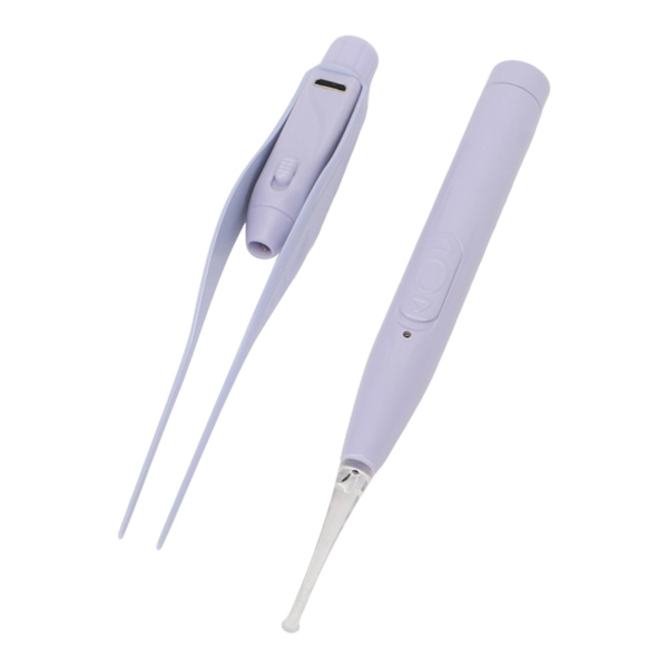 Ørevoksfjerner Multifunktion Blød LED-belysning Sikker USB Genopladelig Visual Ear Cleaner til babybørn