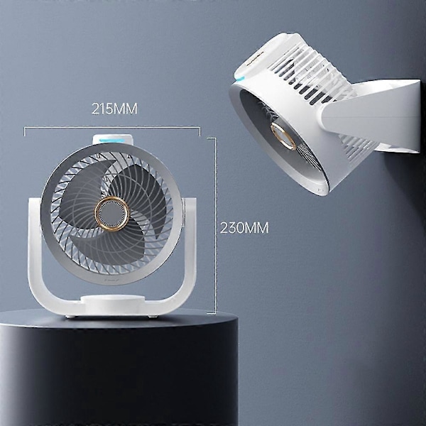 Højhastigheds Luftcirkulationsventilator Med Lys Justerbare Tilstande Luftkøler Til Hjem Soveværelse (stemmestyring) F R