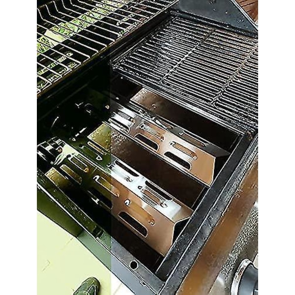 41cm Varmeskjold Udskiftning Til Ultar, Blooma, Outback, Kenmore, Master Forge, Perfect Flame, Rustfrit Stål Flammediffusor Gasgrill Reservedel Til