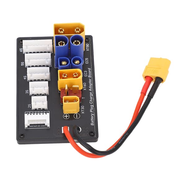 Parallell ladebrett XT90 XT30 EC3 EC5 T XT60 6S batteribalanseladeradapterbrett