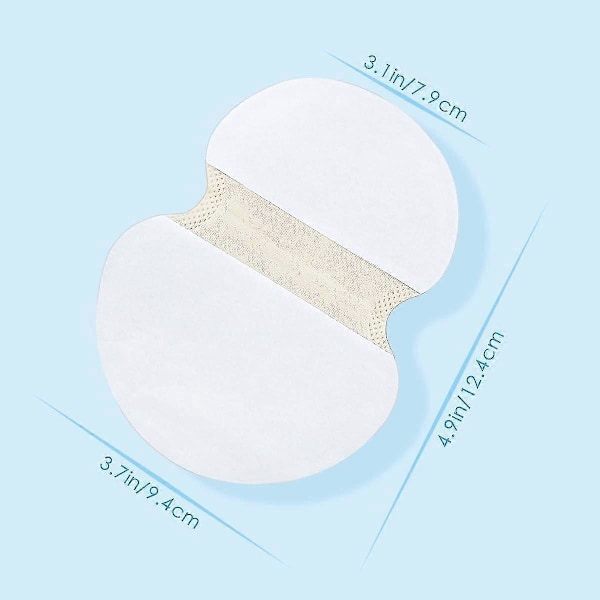 Nye produkter inne, 100 stk (50 par) Engangs underarmsinnlegg Armhule Svetteputer Perspirasjonsputer Skjold Absorberende