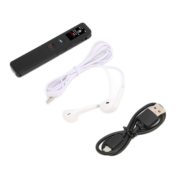 Digital röststyrd ljudinspelare bärbar lätt metall HD brusreducering mini röstinspelare 32 GB