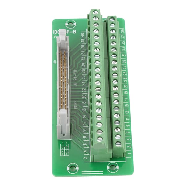 IDC40P 40-benet hanstik breakout board klemrække PLC-interface med beslag