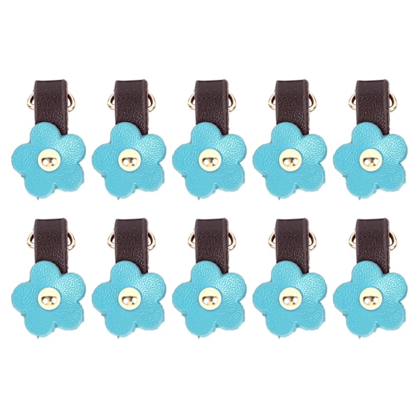 10 sæt læder D-ringe til pung Ægte læder Ubeskadiget D-ringe Pungfremstillingsudstyr til læder Crossbody-pung Craft Blåguld Tilbehør