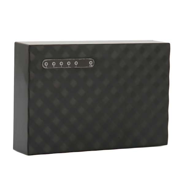Netværksswitch 1000M 5 Port Selvtilpassende LED Panel Computer Gigabit Ethernet Netværksswitch 100‑240V EU Stik