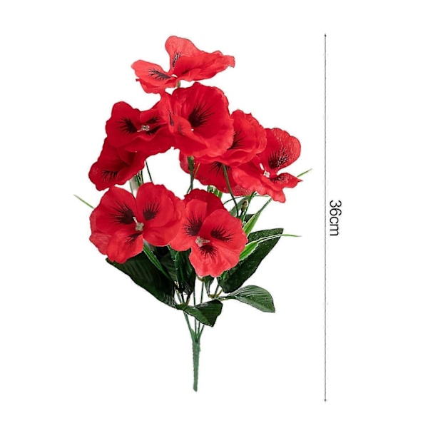 Kunstig Blomst Realistisk Dekorativ Falsk Silke Fake Iris Sommerfugl Blomst Vejdekoration Bryllupsdekoration Hvid