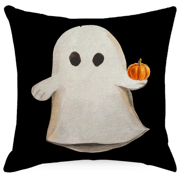 Halloween-tyynynpäälliset, 4 kpl - Musta, 18x18, Sisä- ja ulkokäyttöön sopiva koristetyynynpäällinen kotiin, sohvalle