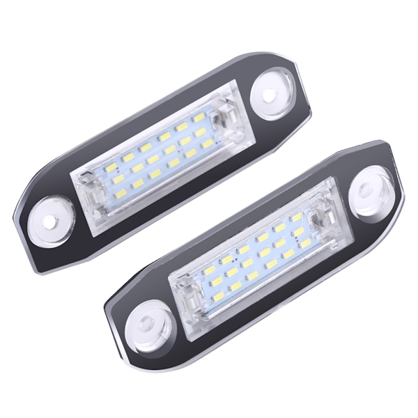 2x LED-nummerplåtsbelysning för Volvo S40 S60 S80 XC60 XC70 XC90