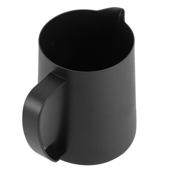 Kaffe Latte Kop Sort Mat 304 Rustfrit Stål Mælkeskummer Kop Kaffekunst Tilbehør Svanemønster 600ml